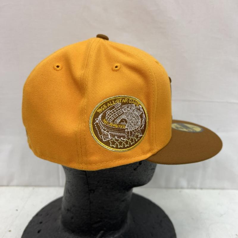 ニューエラ NEW ERA ファッション小物 ファッション小物 ミルウォーキー・ブレーブス ベースボールキャップ 帽子 7 3/8 58.7cm - 橙 / オレンジ / orange メンズ USED 古着 中古 50152844
