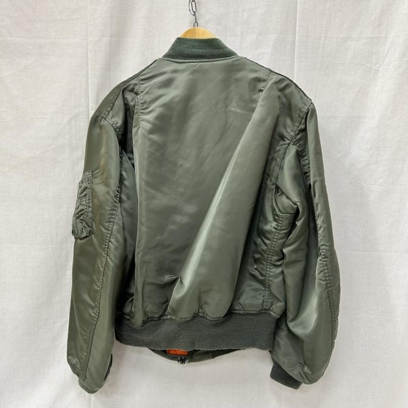 アルファ インダストリー Alpha Industries ジャケット、上着 ジャンパー、ブルゾン 90s MA-1フライトジャケット USA製 カーキ オレンジ MIL-82790J 615-37901 L 無地 カーキ / カーキ / khaki メンズ USED 古着 中古 50152864
