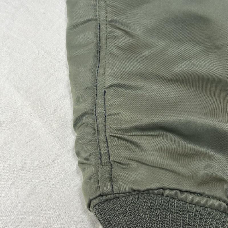 アルファ インダストリー Alpha Industries ジャケット、上着 ジャンパー、ブルゾン 90s MA-1フライトジャケット USA製 カーキ オレンジ MIL-82790J 615-37901 L 無地 カーキ / カーキ / khaki メンズ USED 古着 中古 50152864