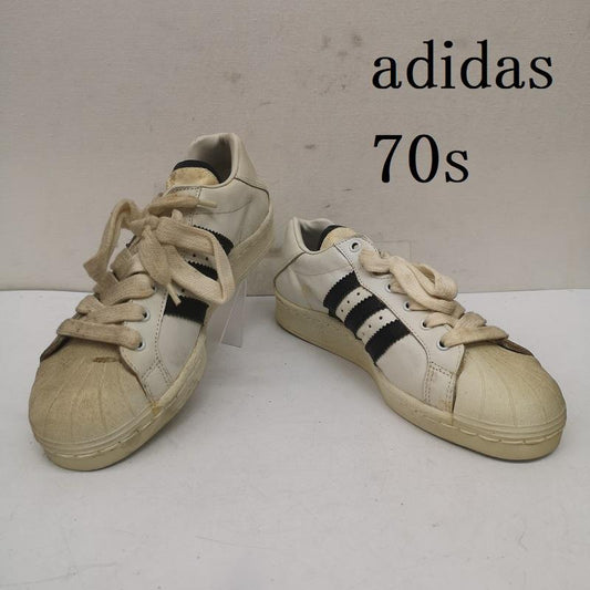 アディダス adidas シューズ シューズ 70s 80s 観賞用 ULTRASTAR ウルトラスター ヴィンテージ フランス製 スニーカー 24.5cm 白 / ホワイト / white メンズ USED 古着 中古 50152876