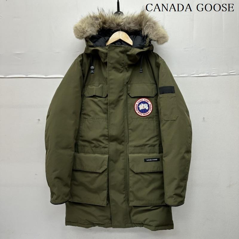 カナダグース CANADA GOOSE ジャケット、上着 ジャンパー、ブルゾン CITADEL シタデル パーカー フード ファー ダウン ジャケット 4567M S カーキオリーブ / カーキオリーブ / メンズ USED 古着 中古 50152882