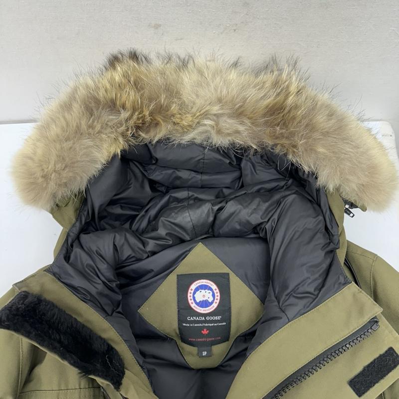 カナダグース CANADA GOOSE ジャケット、上着 ジャンパー、ブルゾン CITADEL シタデル パーカー フード ファー ダウン ジャケット 4567M S カーキオリーブ / カーキオリーブ / メンズ USED 古着 中古 50152882