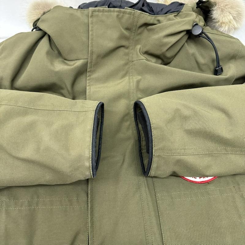 カナダグース CANADA GOOSE ジャケット、上着 ジャンパー、ブルゾン CITADEL シタデル パーカー フード ファー ダウン ジャケット 4567M S カーキオリーブ / カーキオリーブ / メンズ USED 古着 中古 50152882