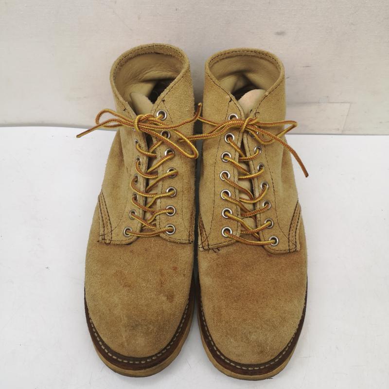 レッドウィング RED WING シューズ シューズ 羽タグ 99年 8167 スエード アイリッシュセッター ラフアウト プレーントゥ ブーツ US：7 ベージュ / ベージュ / beige メンズ USED 古着 中古 50152891