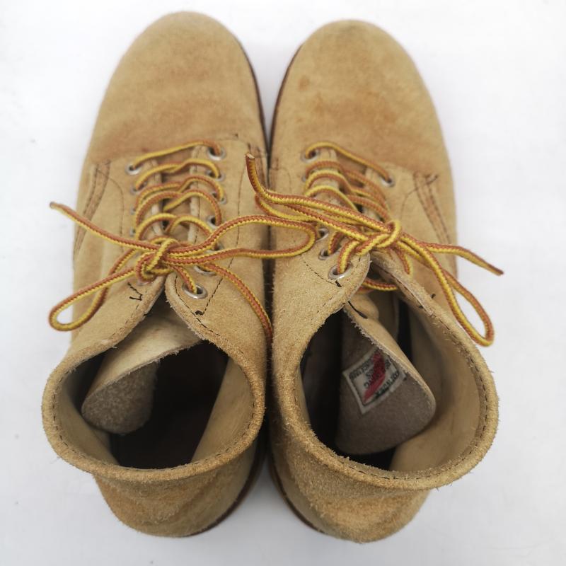 レッドウィング RED WING シューズ シューズ 羽タグ 99年 8167 スエード アイリッシュセッター ラフアウト プレーントゥ ブーツ US：7 ベージュ / ベージュ / beige メンズ USED 古着 中古 50152891