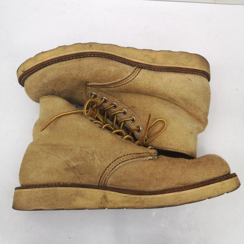 レッドウィング RED WING シューズ シューズ 羽タグ 99年 8167 スエード アイリッシュセッター ラフアウト プレーントゥ ブーツ US：7 ベージュ / ベージュ / beige メンズ USED 古着 中古 50152891