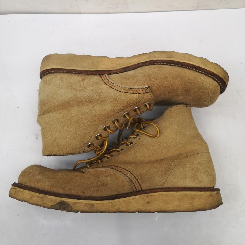 レッドウィング RED WING シューズ シューズ 羽タグ 99年 8167 スエード アイリッシュセッター ラフアウト プレーントゥ ブーツ US：7 ベージュ / ベージュ / beige メンズ USED 古着 中古 50152891