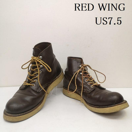 レッドウィング RED WING シューズ シューズ 98年製 四角 犬タグ USA製 アイリッシュセッター US：7.5 茶 / ブラウン / brown メンズ USED 古着 中古 50152897