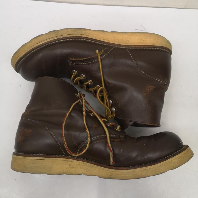 レッドウィング RED WING シューズ シューズ 98年製 四角 犬タグ USA製 アイリッシュセッター US：7.5 茶 / ブラウン / brown メンズ USED 古着 中古 50152897