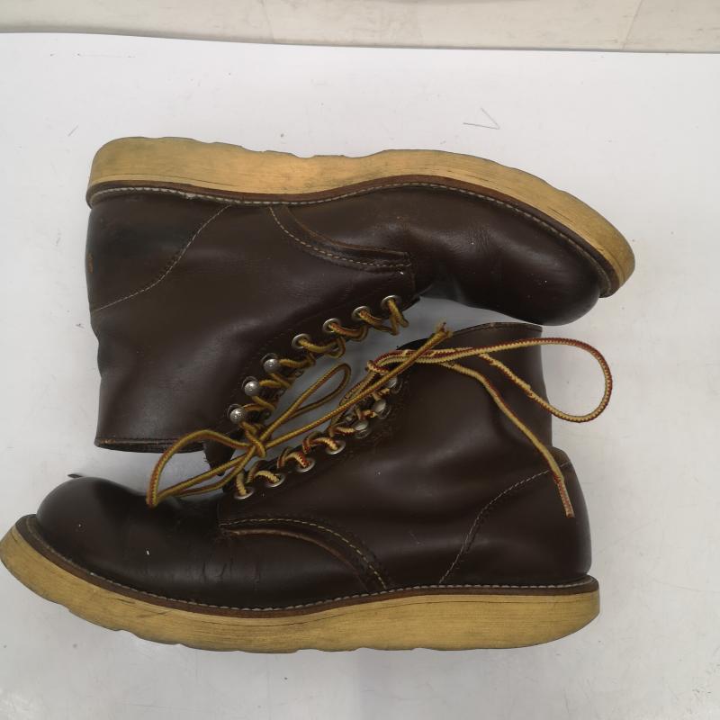 レッドウィング RED WING シューズ シューズ 98年製 四角 犬タグ USA製 アイリッシュセッター US：7.5 茶 / ブラウン / brown メンズ USED 古着 中古 50152897