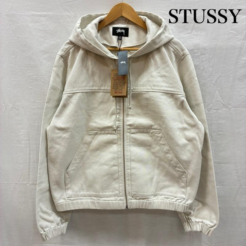 ステューシー STUSSY ジャケット、上着 ジャンパー、ブルゾン 21ss Solid Work Jacket ヘビー コットンツイル フーデッド ワーク ジャケット 115567 M ワンポイント メンズ USED 古着 中古 50152899