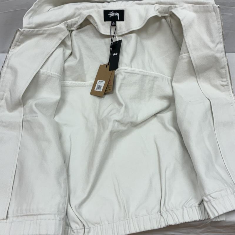 ステューシー STUSSY ジャケット、上着 ジャンパー、ブルゾン 21ss Solid Work Jacket ヘビー コットンツイル フーデッド ワーク ジャケット 115567 M ワンポイント メンズ USED 古着 中古 50152899