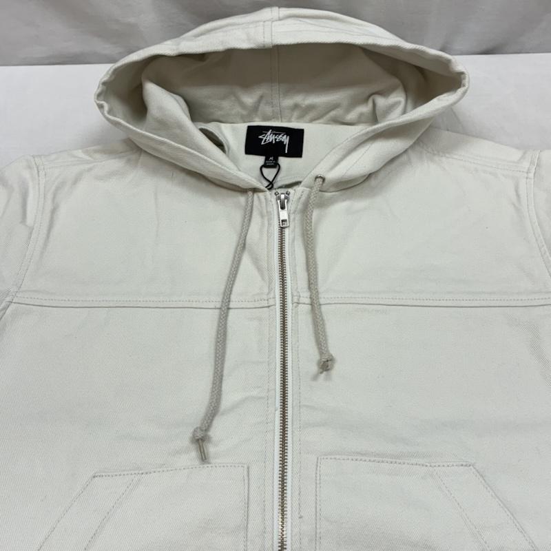 ステューシー STUSSY ジャケット、上着 ジャンパー、ブルゾン 21ss Solid Work Jacket ヘビー コットンツイル フーデッド ワーク ジャケット 115567 M ワンポイント メンズ USED 古着 中古 50152899