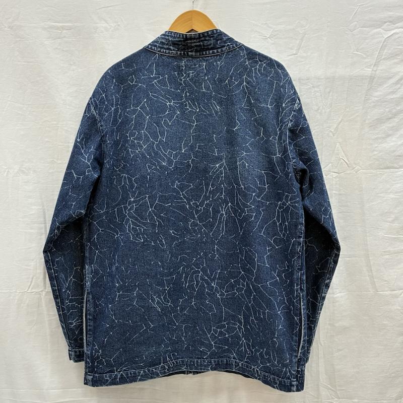 古着 USED ジャケット、上着 ジャンパー、ブルゾン MASSES マシス クラック デニム ジャケット ノーカラー カバーオール S インディゴ / インディゴ / Indigo メンズ USED 古着 中古 50152927