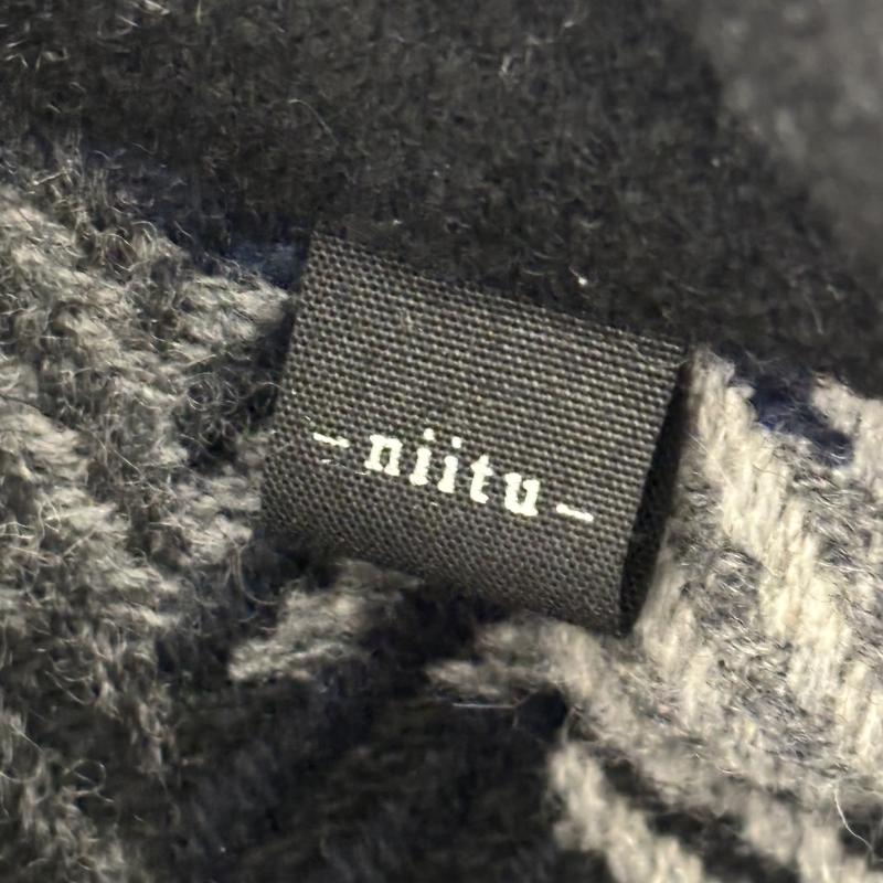 古着 USED トップス トップス niitu ニーツ 新津兄弟 現代和服 シャギー チェック 黒 / ブラック / black X 灰 / グレー / gray メンズ USED 古着 中古 50152929