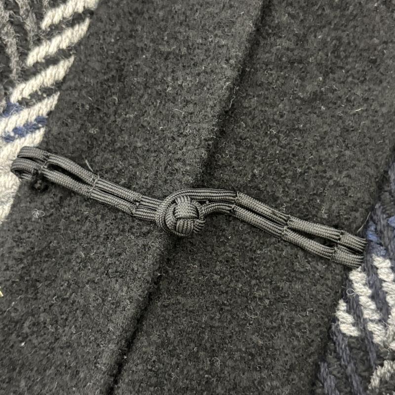 古着 USED トップス トップス niitu ニーツ 新津兄弟 現代和服 シャギー チェック 黒 / ブラック / black X 灰 / グレー / gray メンズ USED 古着 中古 50152929