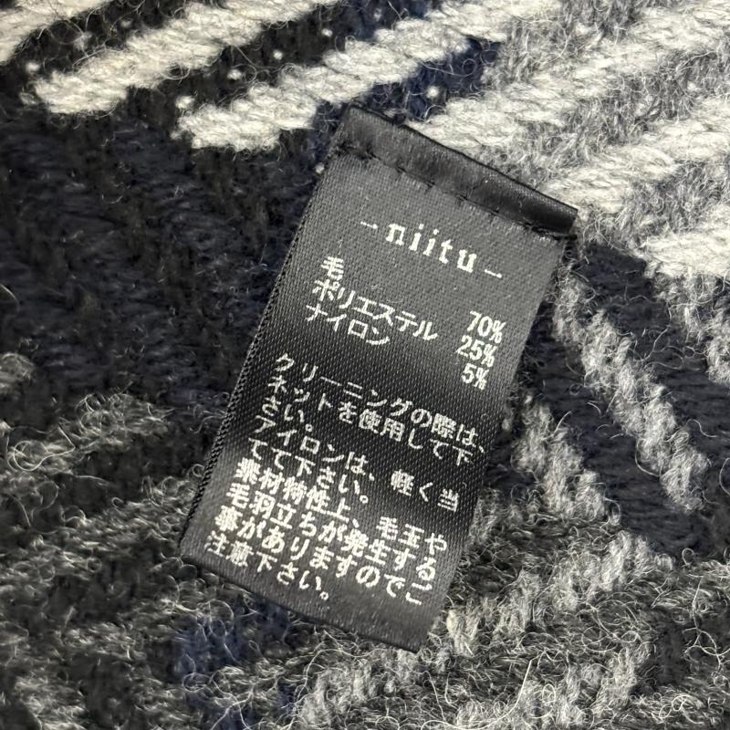 古着 USED トップス トップス niitu ニーツ 新津兄弟 現代和服 シャギー チェック 黒 / ブラック / black X 灰 / グレー / gray メンズ USED 古着 中古 50152929