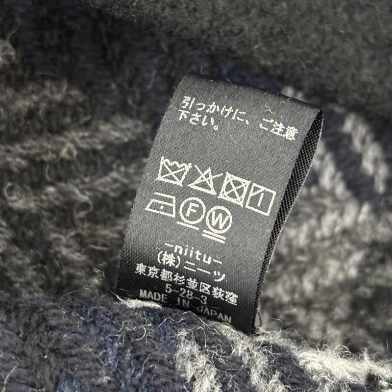 古着 USED トップス トップス niitu ニーツ 新津兄弟 現代和服 シャギー チェック 黒 / ブラック / black X 灰 / グレー / gray メンズ USED 古着 中古 50152929