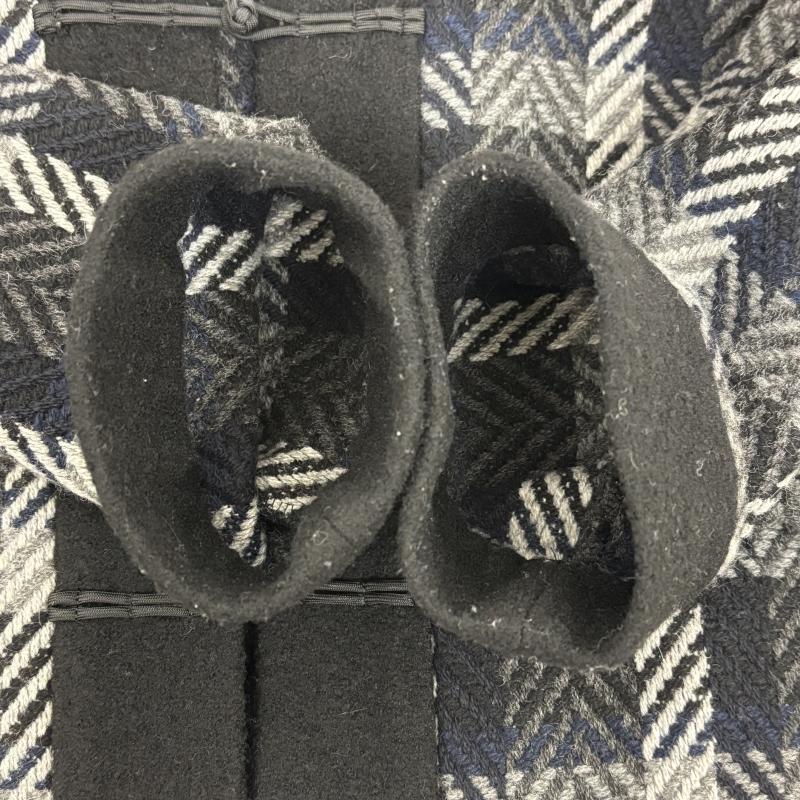 古着 USED トップス トップス niitu ニーツ 新津兄弟 現代和服 シャギー チェック 黒 / ブラック / black X 灰 / グレー / gray メンズ USED 古着 中古 50152929