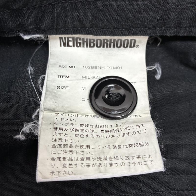 ネイバーフッド NEIGHBORHOOD ボトムス ボトムス MIL-BAKER RIP / C-PT リップストップ ベイカー パンツ 182BENH-PTM01 M ワンポイント X ロゴ、文字 黒 / ブラック / black メンズ USED 古着 中古 50152930