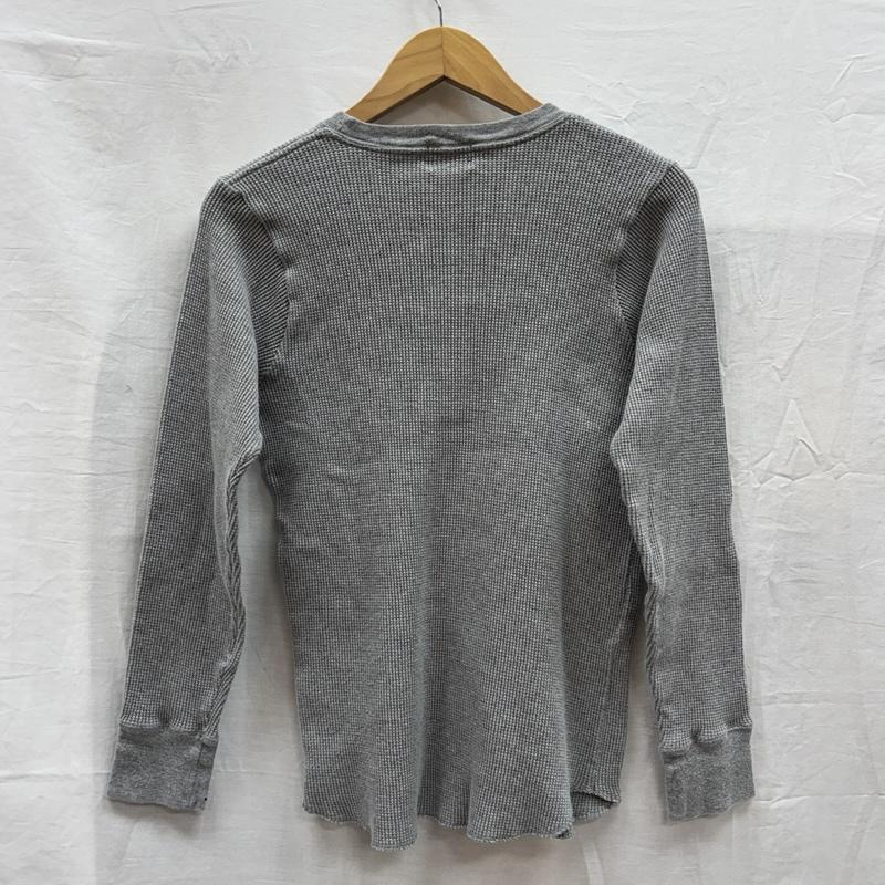 エムアンドエム M&M トップス トップス ロゴ 刺繍 クルーネック 長袖 サーマル カットソー M 灰 / グレー / gray メンズ USED 古着 中古 50152938