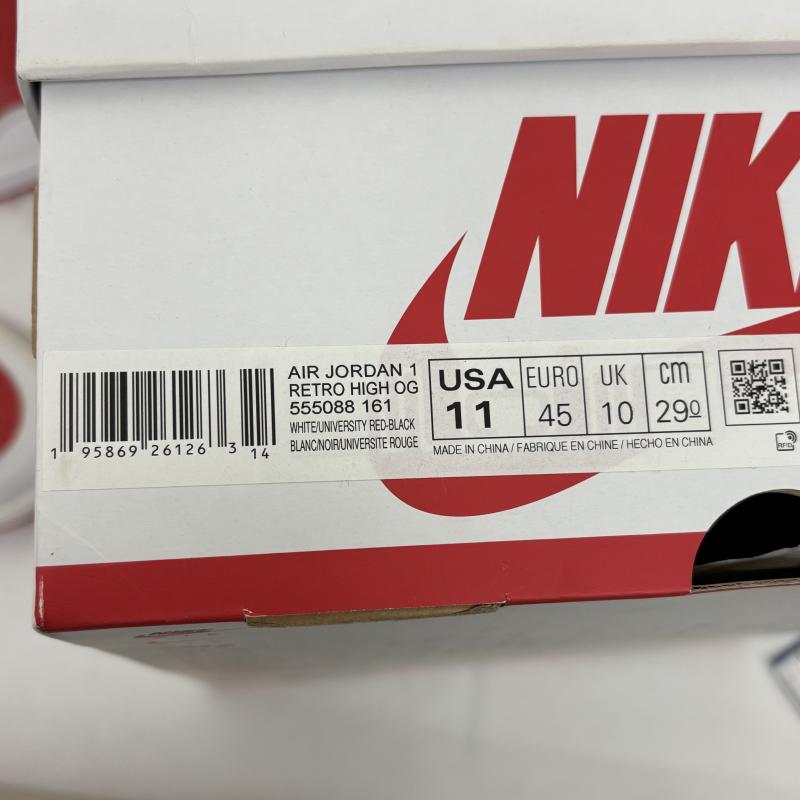 ナイキ NIKE シューズ シューズ Air Jordan 1 High OG Heritage 555088-16 29.0cm 白 / ホワイト / white X 赤 / レッド / red メンズ USED 古着 中古 50152943