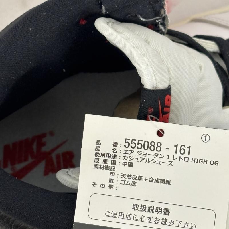 ナイキ NIKE シューズ シューズ Air Jordan 1 High OG Heritage 555088-16 29.0cm 白 / ホワイト / white X 赤 / レッド / red メンズ USED 古着 中古 50152943