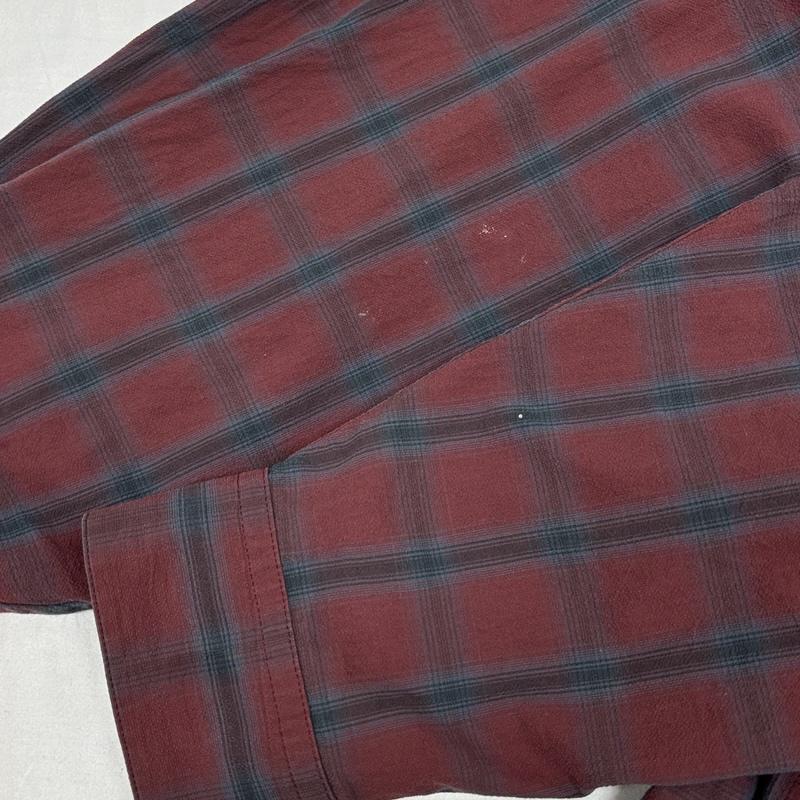 フーワット WhoWhat トップス トップス チェック柄 ロング丈 オーバーサイズ 長袖 シャツ サイドスリット - チェック メンズ USED 古着 中古 50152961