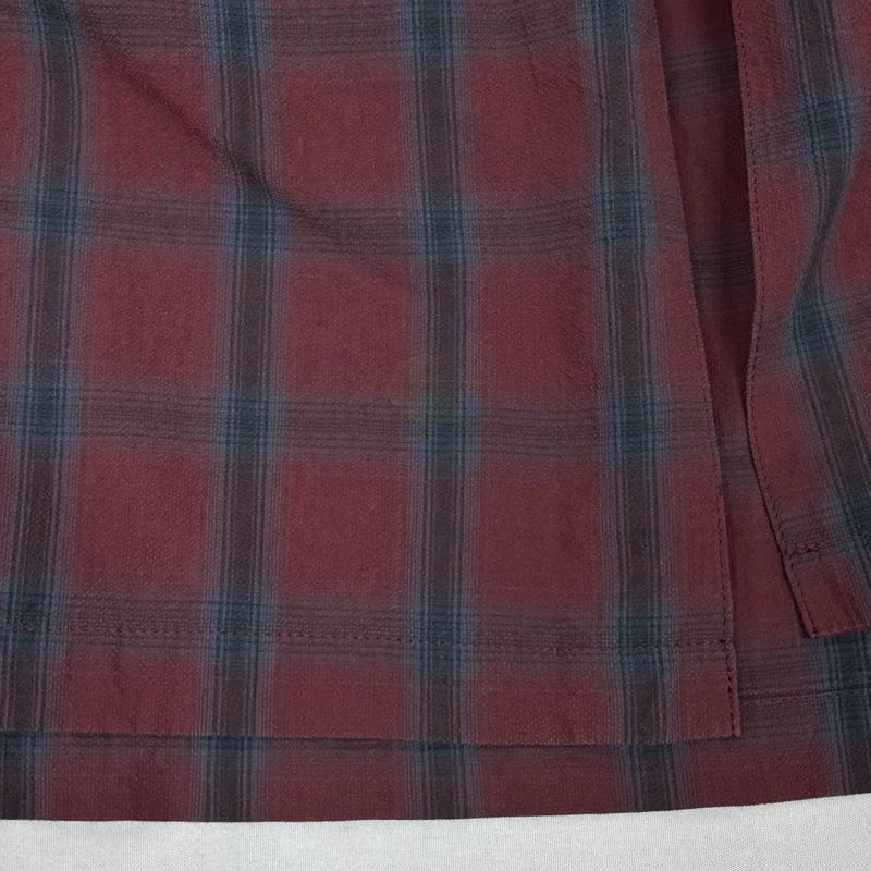 フーワット WhoWhat トップス トップス チェック柄 ロング丈 オーバーサイズ 長袖 シャツ サイドスリット - チェック メンズ USED 古着 中古 50152961