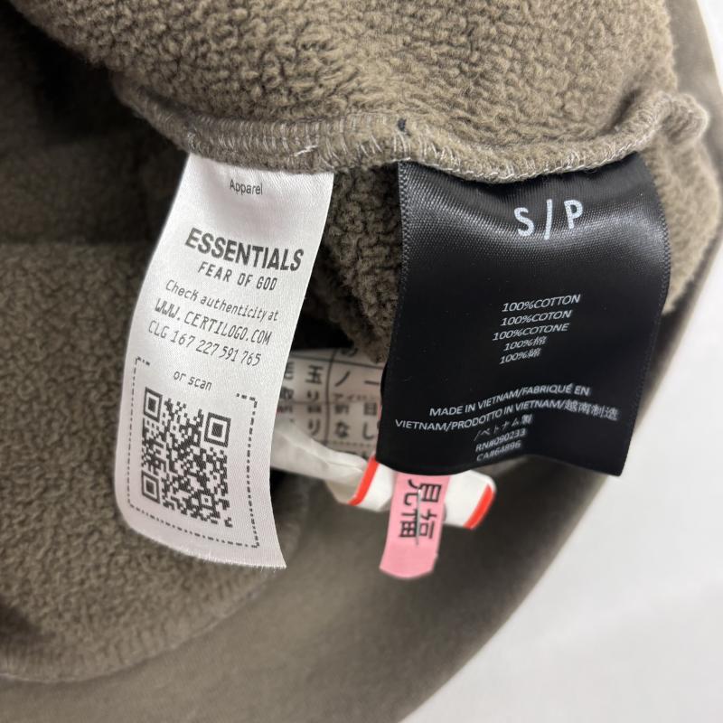 エッセンシャルズ ESSENTIALS トップス トップス パーカー フィアオブゴッド FEAR OF GOD 24AW HEAVY WEIGHT SWEAT HOODIE カーキd MILITARY S メンズ USED 古着 中古 50152964
