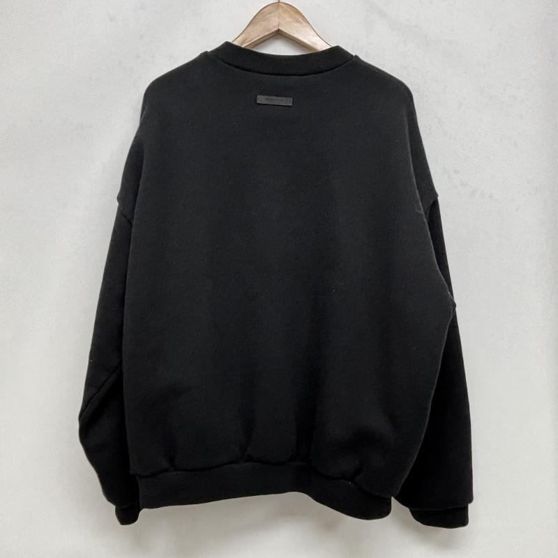 エッセンシャルズ ESSENTIALS トップス トップス スエット FEAR OF GOD フィアオブゴッド ポケット付き クルーネック トレーナー FOG192BT24626 S 黒 / ブラック / black メンズ USED 古着 中古 50152966