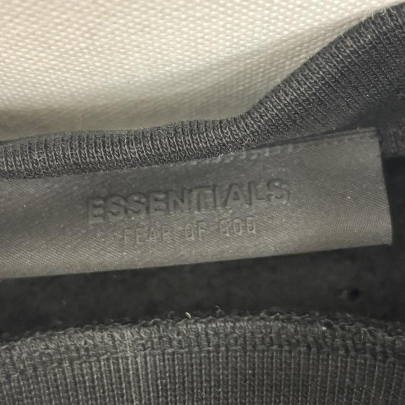 エッセンシャルズ ESSENTIALS トップス トップス スエット FEAR OF GOD フィアオブゴッド ポケット付き クルーネック トレーナー FOG192BT24626 S 黒 / ブラック / black メンズ USED 古着 中古 50152966