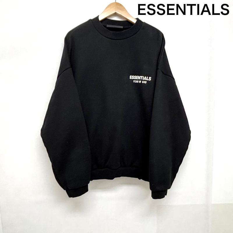 エッセンシャルズ ESSENTIALS トップス トップス スエット FOG ESSENTIALS フィアー オブ ゴッド LOGO CREW SWEAT SHIRTS S 黒 / ブラック / black メンズ USED 古着 中古 50152967