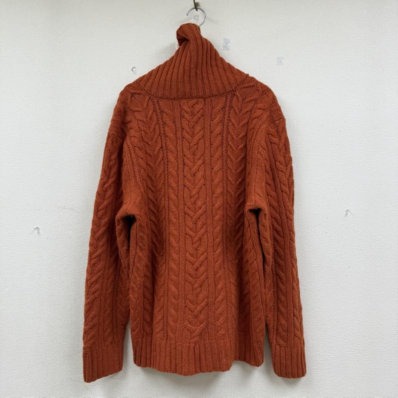 ラルフローレン RALPHLAUREN トップス トップス メリノウール ケーブル ニット セーター 長袖 ショール カラー セーター﻿ 45026 XL 橙 / オレンジ / orange メンズ USED 古着 中古 50152980