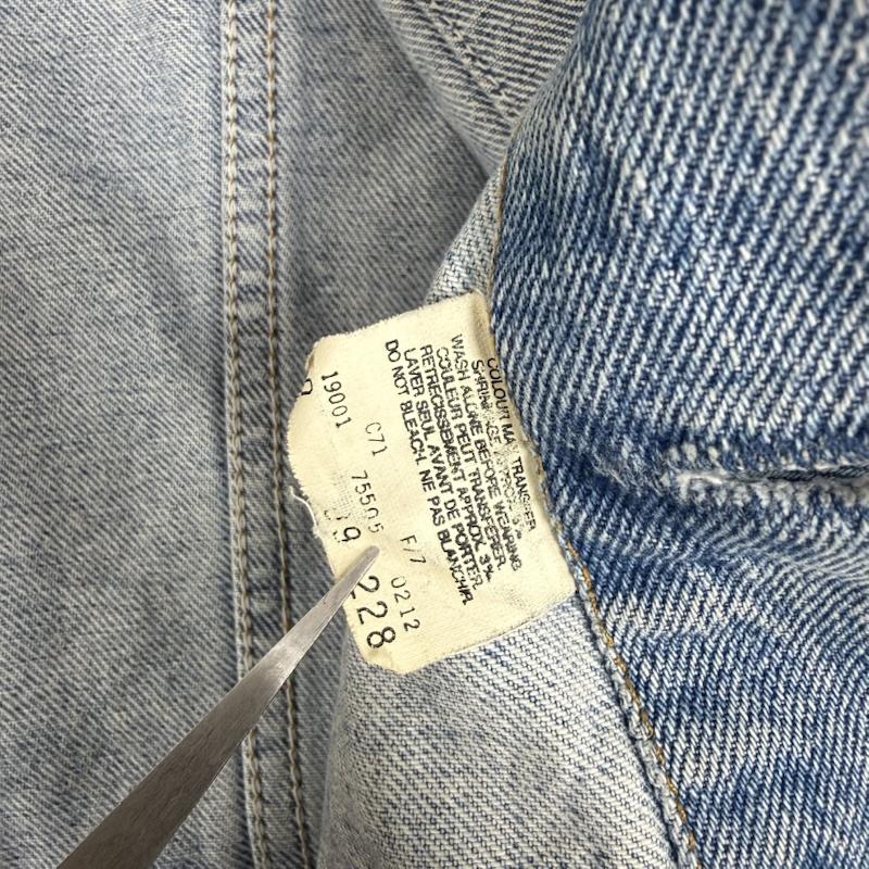 リーバイス Levi s トップス トップス 00s 75505 ユーロ デニム ジャケット Gジャン 50 青 / ブルー / blue メンズ USED 古着 中古 50152984