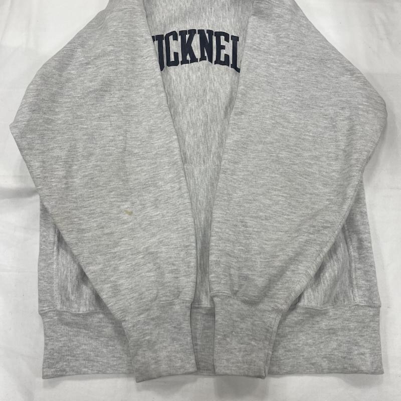 チャンピオン Champion トップス トップス 80’s 90 s REVERSEWEAVE リバースウィーブ プルオーバー フーディー プリント パーカー BUCKNELL USA製 ヴィンテージ XXL ロゴ、文字 X プリント 灰 / グレー / gray X 紺 / ネイビー / navy X 橙 / オレンジ / orange メンズ USED 古着 中古 50152991