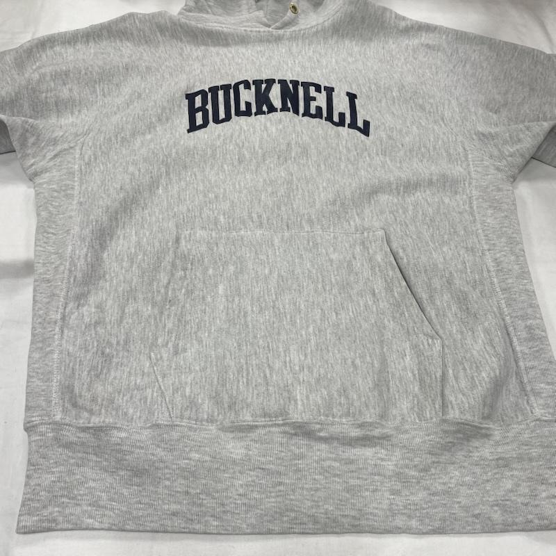 チャンピオン Champion トップス トップス 80’s 90 s REVERSEWEAVE リバースウィーブ プルオーバー フーディー プリント パーカー BUCKNELL USA製 ヴィンテージ XXL ロゴ、文字 X プリント 灰 / グレー / gray X 紺 / ネイビー / navy X 橙 / オレンジ / orange メンズ USED 古着 中古 50152991