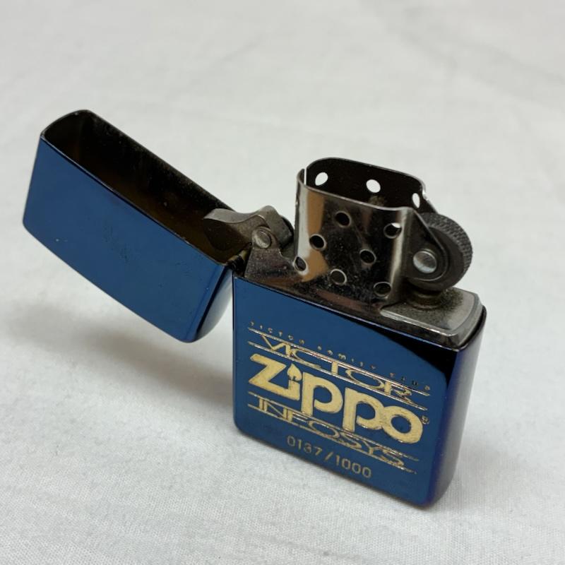 古着 USED ファッション小物 喫煙グッズ ZIPPO VICTOR FAMILY CLUB INFOSYS 0137/1000 ライター - メンズ USED 古着 中古 50153002