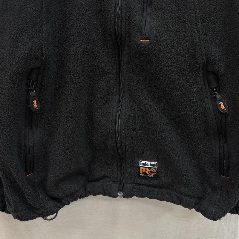 ティンバーランド Timberland ジャケット、上着 ジャンパー、ブルゾン PRO SERIES ジップアップ フリース ジャケット スタンドカラー M 黒 / ブラック / black メンズ USED 古着 中古 50153005