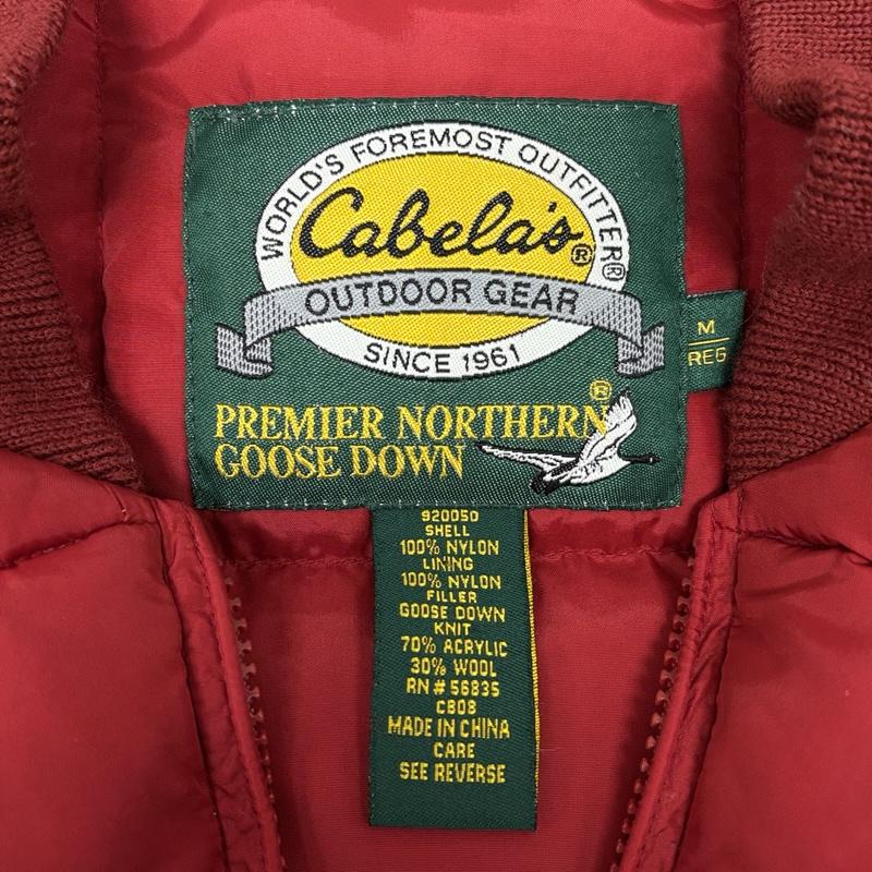 古着 USED ジャケット、上着 ジャンパー、ブルゾン Cabela s カベラス スクエア キルティング マウンテン グース ダウン ベスト ジャケット M 赤 / レッド / red メンズ USED 古着 中古 50153007