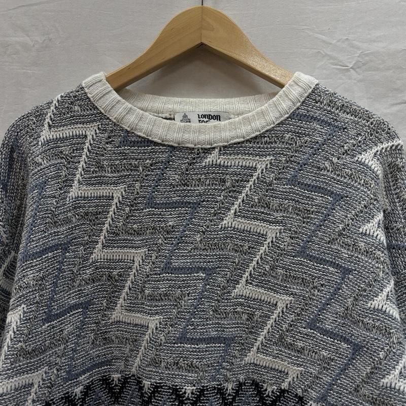 ロンドンフォグ LONDONFOG トップス トップス 80-90年代 ビンテージ 幾何学模様 クルーネック ニット セーター 80s 90s VINTAGE - 総柄 メンズ USED 古着 中古 50153010