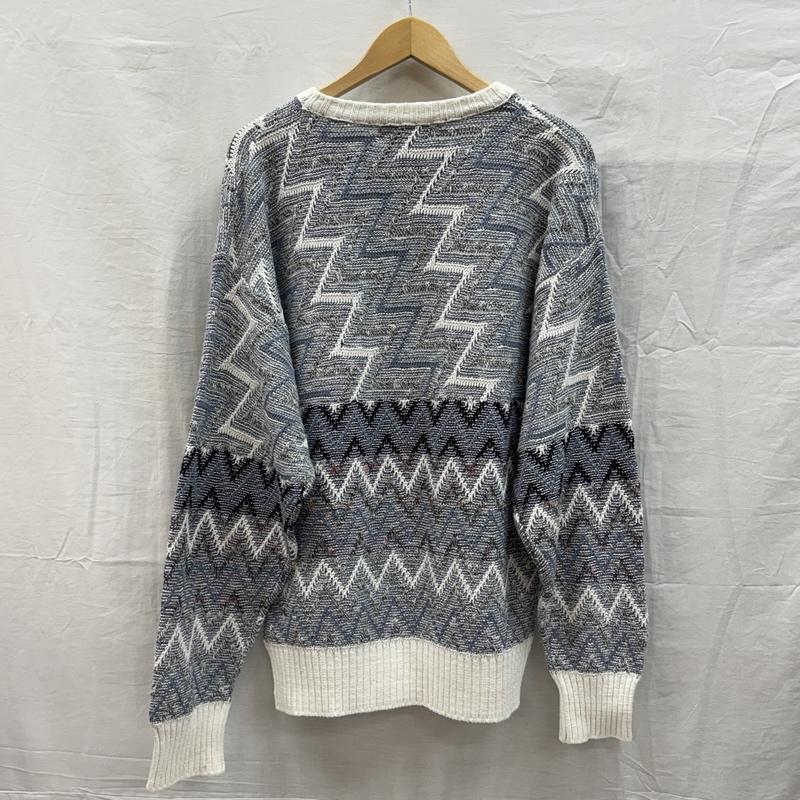 ロンドンフォグ LONDONFOG トップス トップス 80-90年代 ビンテージ 幾何学模様 クルーネック ニット セーター 80s 90s VINTAGE - 総柄 メンズ USED 古着 中古 50153010