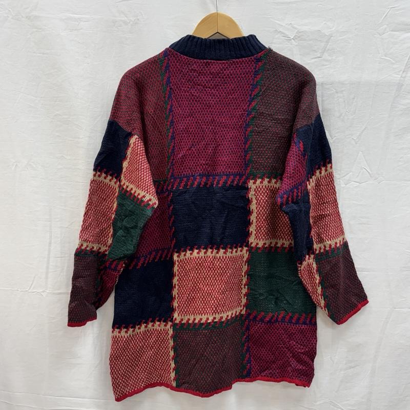 古着 USED トップス トップス Colter Bay 80-90年代 ビンテージ USA製 チェック モックネック ニット セーター 80s 90s VINTAGE L チェック メンズ USED 古着 中古 50153019