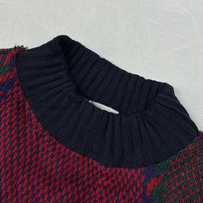 古着 USED トップス トップス Colter Bay 80-90年代 ビンテージ USA製 チェック モックネック ニット セーター 80s 90s VINTAGE L チェック メンズ USED 古着 中古 50153019