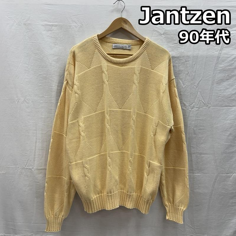 ジャンセン Jantzen トップス トップス 90年代 ビンテージ USA製 ケーブル編み クルーネック ニット セーター 90s VINTAGE L メンズ USED 古着 中古 50153020