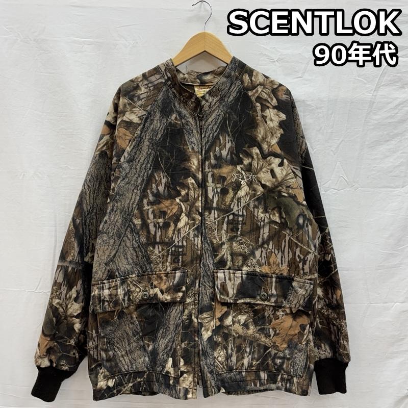 古着 USED ジャケット、上着 ジャンパー、ブルゾン SCENTLOK 90年代 ビンテージ USA製 IDEAL ZIP リアルツリーカモフラ 迷彩柄 ワーク ジャケット XL カモフラージュ柄・迷彩 メンズ USED 古着 中古 50153024