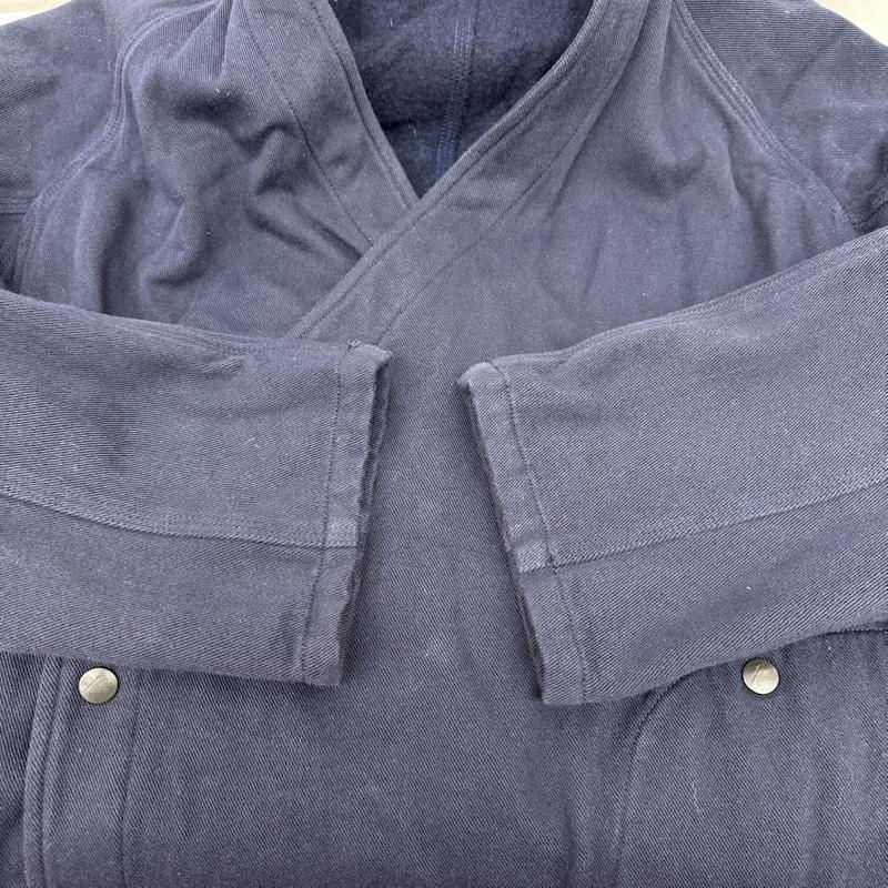 ニードルス Needles コート コート一般 SAMUE COAT 作務衣 ノーカラー コート S 紺 / ネイビー / navy メンズ USED 古着 中古 50153033
