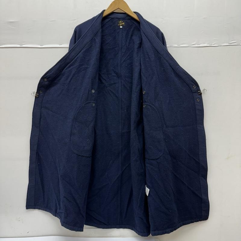 ニードルス Needles コート コート一般 SAMUE COAT 作務衣 ノーカラー コート S 紺 / ネイビー / navy メンズ USED 古着 中古 50153033
