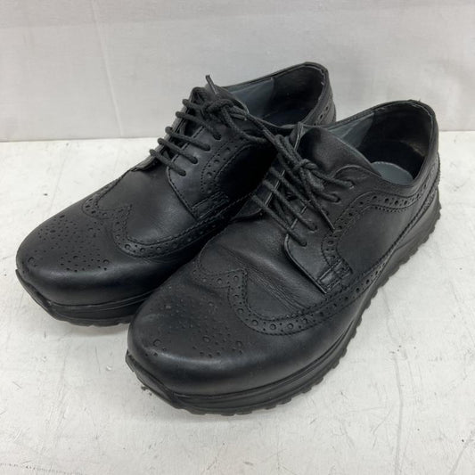 デサント DESCENTE シューズ シューズ ウイングチップ レザー スニーカー DL10JX20BK 25.5cm 黒 / ブラック / black メンズ USED 古着 中古 50153054