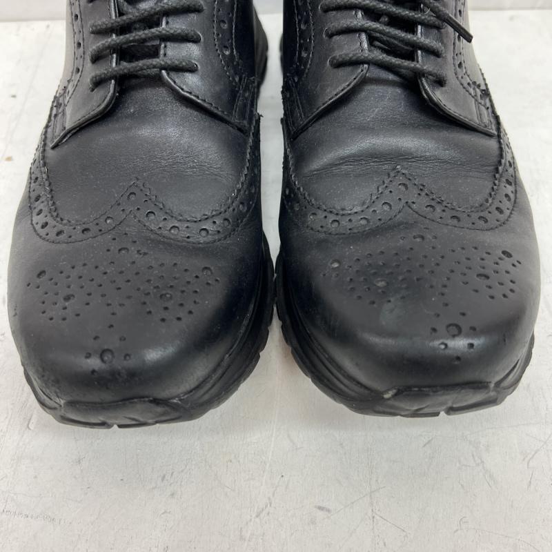 デサント DESCENTE シューズ シューズ ウイングチップ レザー スニーカー DL10JX20BK 25.5cm 黒 / ブラック / black メンズ USED 古着 中古 50153054
